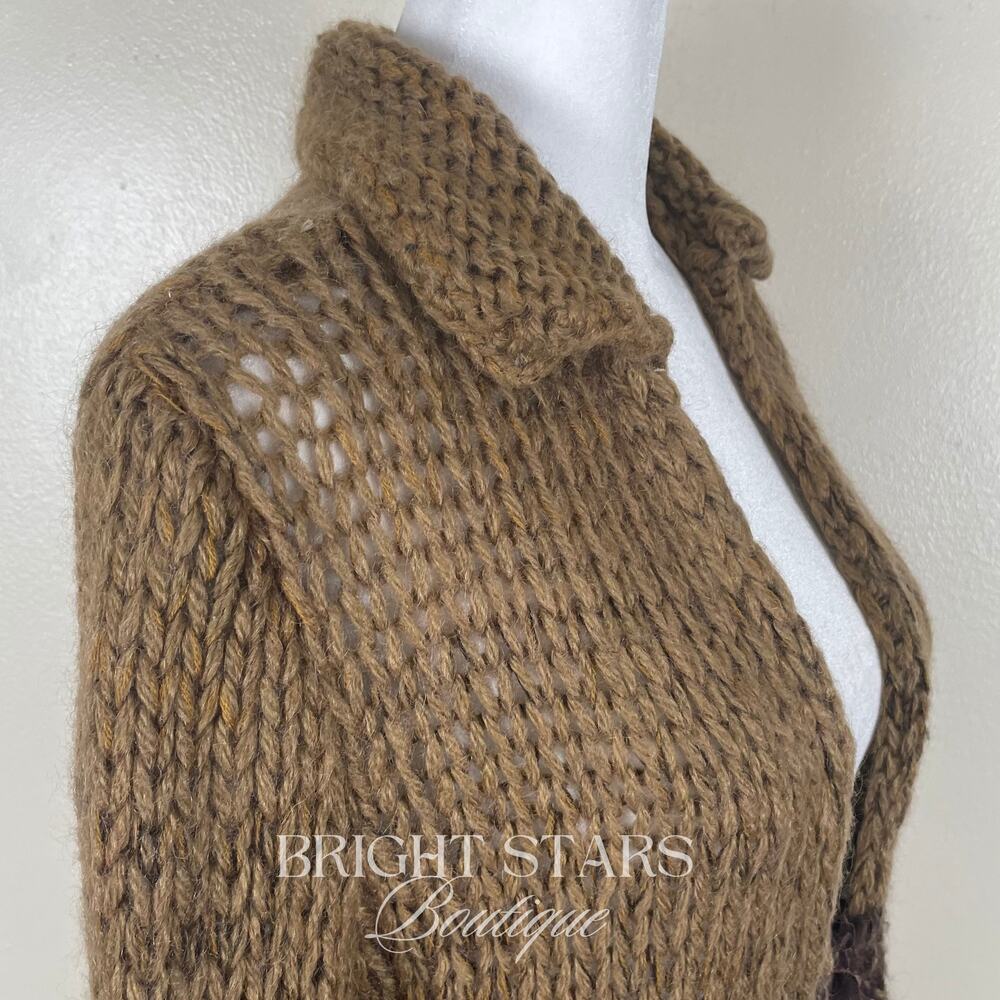 Rare Vintage Knit Ombre Knit Duster Cardigan ASO Mary-Kate Olsen ALT Willow - Picture 11 of 12